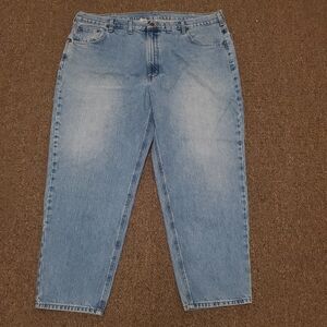 Carhartt Jeans Men 44x29 Relaxed Fit Tapered Leg Blue Denim B24